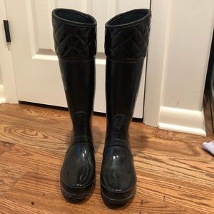 Hunter Women's Rigley Tall Quilted Rain Boots